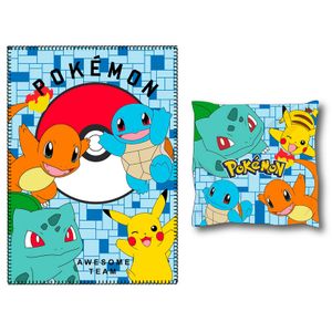 Pokemon polar blanket + cushion set