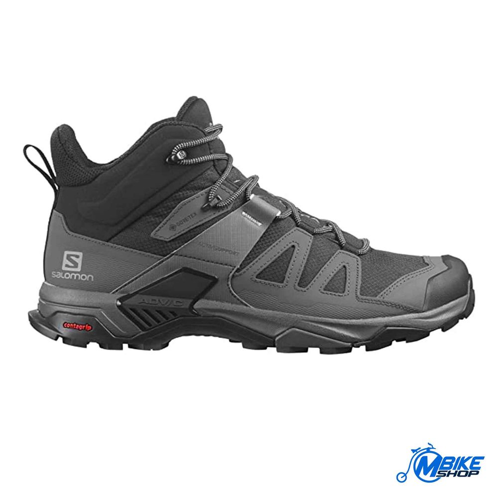 Salomon Muške gležnjerice X Ultra 4 MID Wide GTX, Black/Magnet/Pearl Blue slika 1