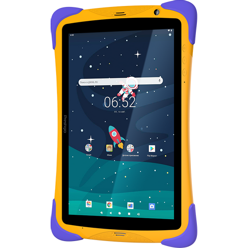 Prestigio SmartKids UP, 10.1" (1280*800) IPS display, Android 10 (Go edition), up to 1.5GHz Quad Core RK3326 CPU, 1GB + 16GB, BT 4.0, WiFi, 0.3MP front cam + 2.0MP rear cam, USB Type-C, microSD card slot, 6000mAh battery. Color: orange-violet slika 5