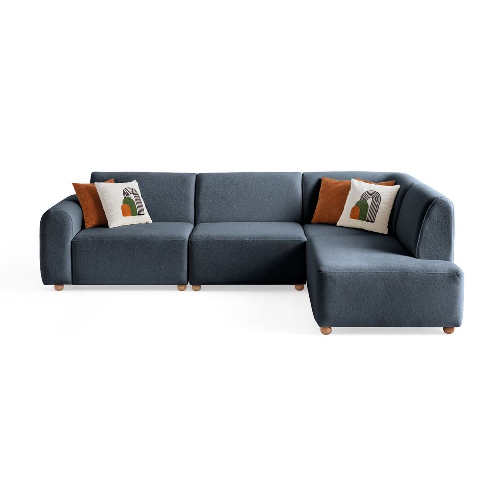 Ugaona Sofa S-Loft Right - Plava slika 12