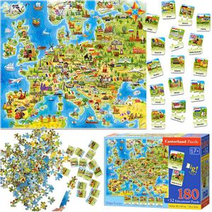 Castroland edukativna slagalica karta Europe 180 elemenata