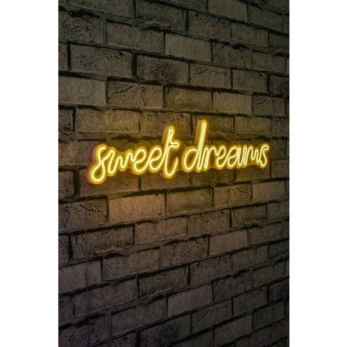 Wallity Ukrasna plastična LED rasvjeta, Sweet Dreams - Yellow slika 1