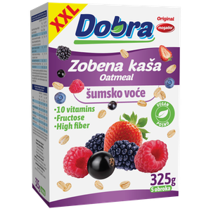 Dobra zobena kaša šumsko voće 325g  XXL