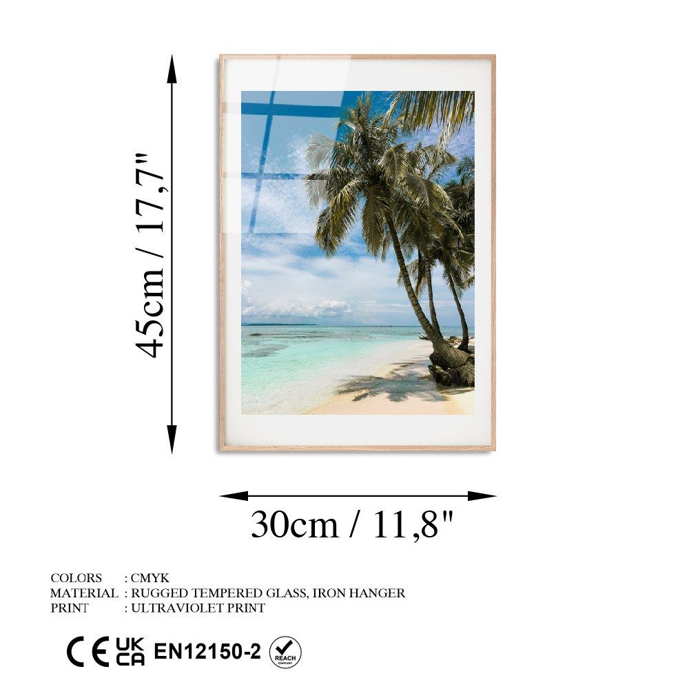 Dekorativna slika na kaljenom staklu "UV-1060", višebojna, 30 x 45 cm slika 7