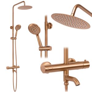 Tuš set s termostatom REA Lungo Copper Brush