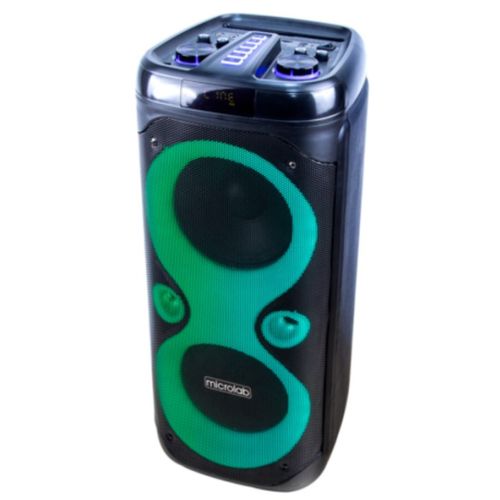 Microlab PT800 karaoke zvucnik 135W, Bluetooth, LED, 7,4V/4500mAh, TWS, Aux, USB, microSD, FM, Mic*2 slika 2