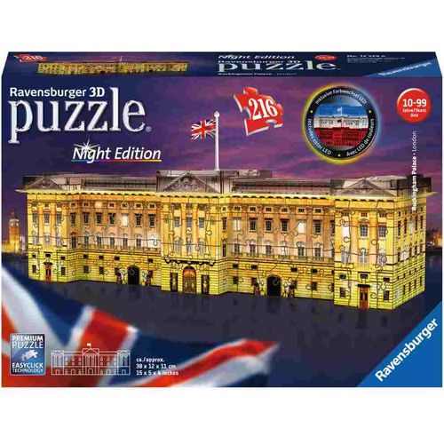 Ravensburger Puzzle 3D Buckingham Palace noću 216kom slika 1