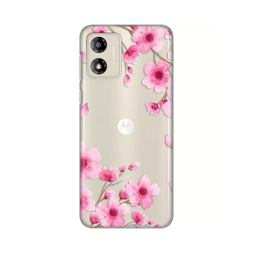 Torbica Silikonska Print Skin za Motorola Moto E13 Rose flowers slika 1