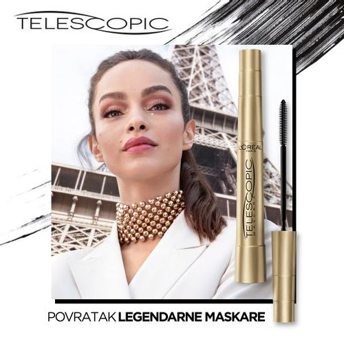 L'Oréal Paris Telescopic Black Maskara slika 11