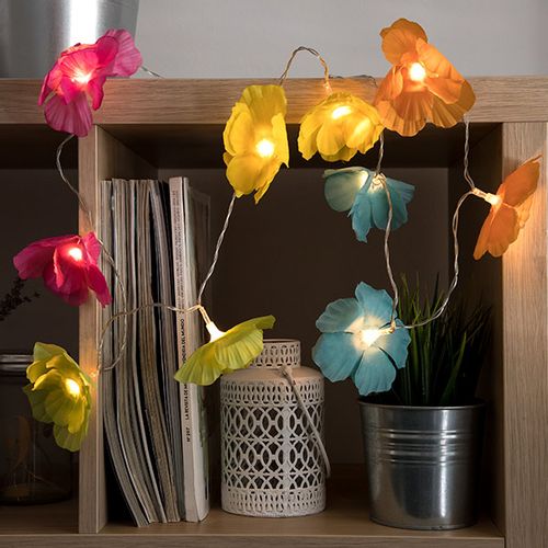 LED Vijenac s Višebojnim Cvjetovima (10 LED) slika 1