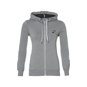 ASICS Ženski duks Chest Logo Fz Hoodie sivi