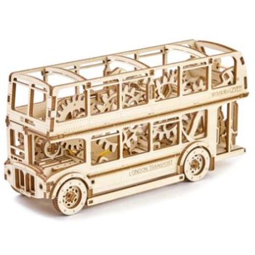 Wooden City 3D drvena maketa - Londonski autobus slika 1