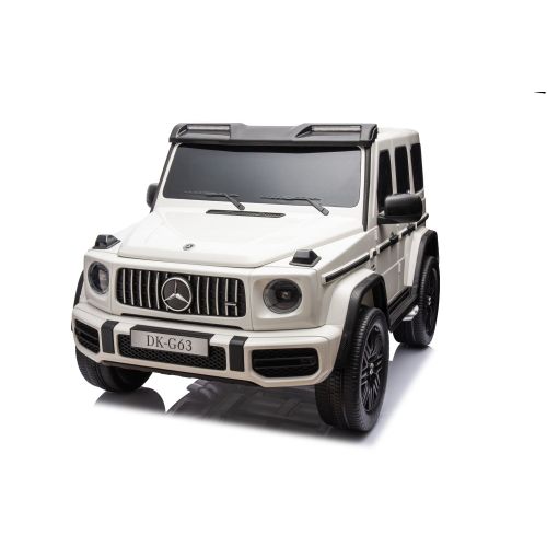 Licencirani auto na akumulator Mercedes G63 XXL 24V 4x4 - DVOSJED - bijeli slika 10