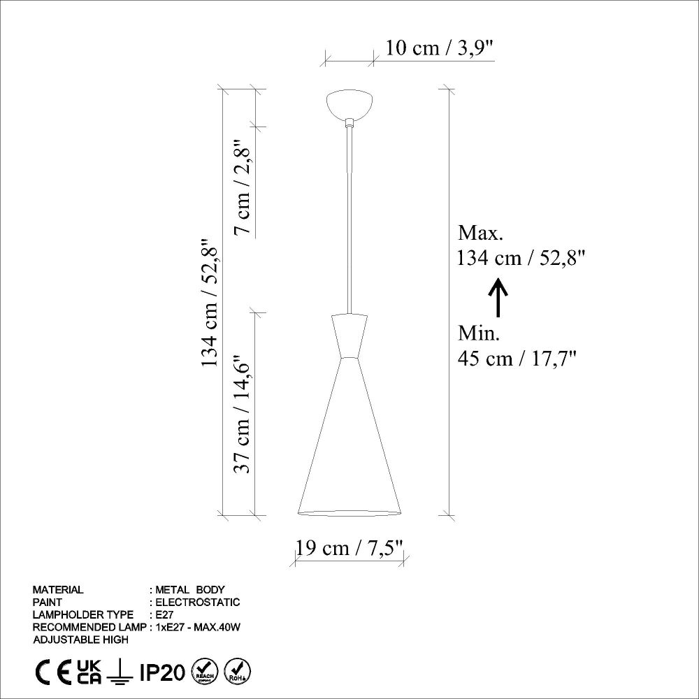Luster Tom - 3541 u svijetlo plavoj boji slika 8