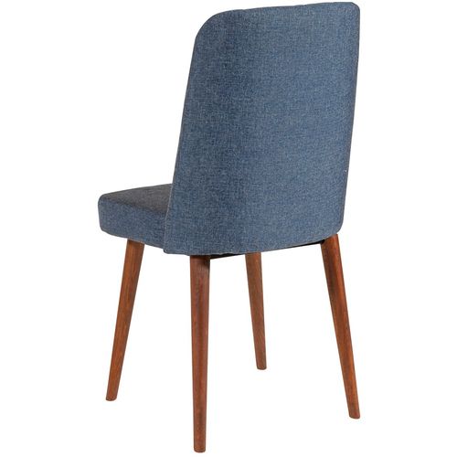 Woody Fashion Set stola i stolica (5 komada), Vina 1048 - 4 - Walnut, Dark Blue slika 14