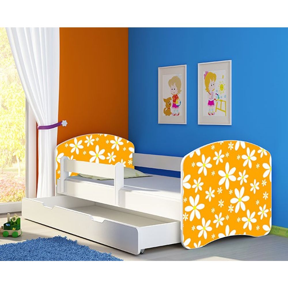 ACMA Dječiji krevet Acma II sa ladicom White - 180x80cm - Dezen 24 slika 1