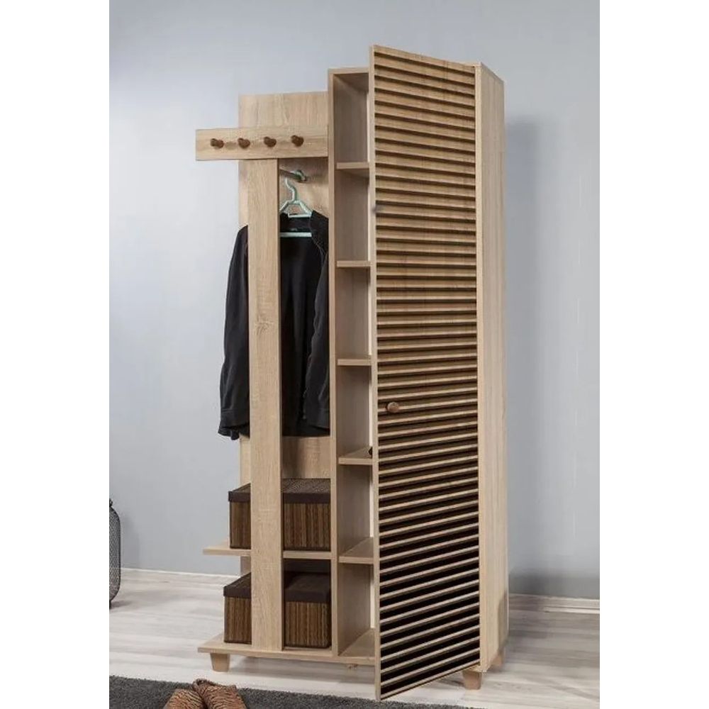 Hall Stand Garmanto 90 - 220, boja / nijanse sonoma hrasta slika 3