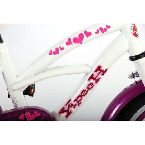 Dječji bicikl Heart Cruiser 12" bijelo/ljubičasti slika 7