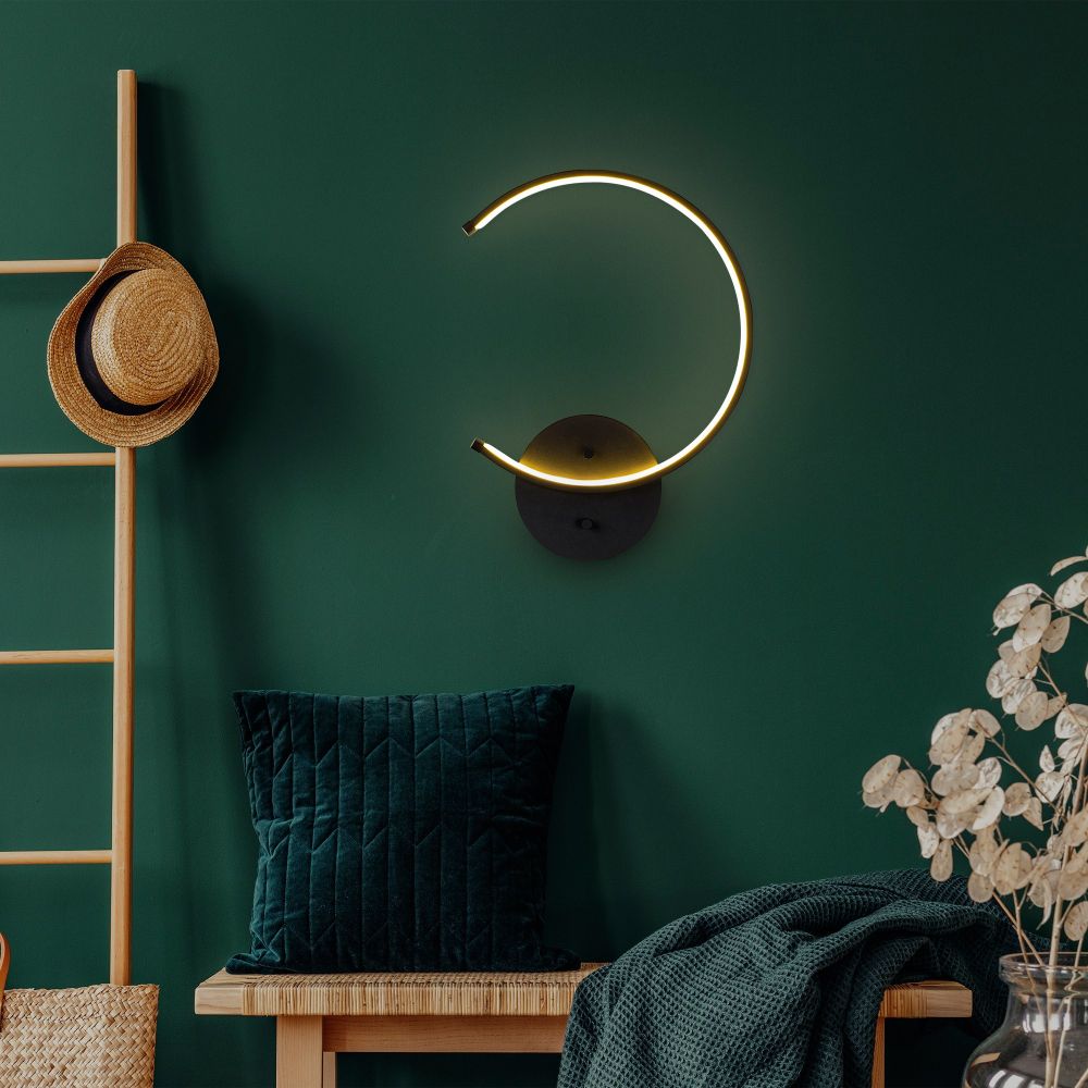 Moon - 13328 Crna Zidna Lampa slika 5