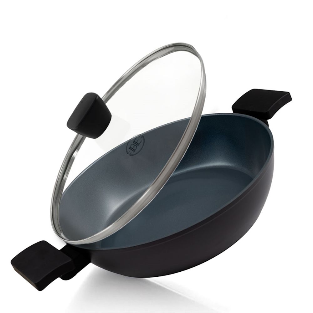 BE Living Niska posuda za kuhanje s poklopcem Delight Black 28 cm slika 2