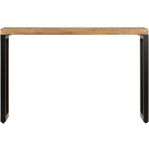 Konzolni stol 120 x 35 x 76 cm od masivnog drva manga i čelika slika 15