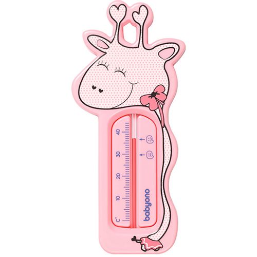BabyOno Termometar za kupku Žirafa, roza slika 1