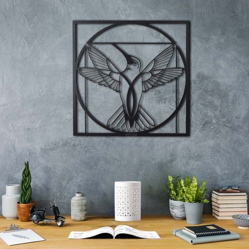 Wallity Metalna zidna dekoracija, Da Vinci Bird slika 1