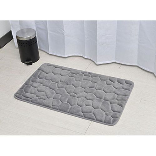 TENDANCE TEPIH ZA KUPATILO 50X80 CM MEMORIJSKA PENA MIKROFIBER SIVA 7718N183 slika 1