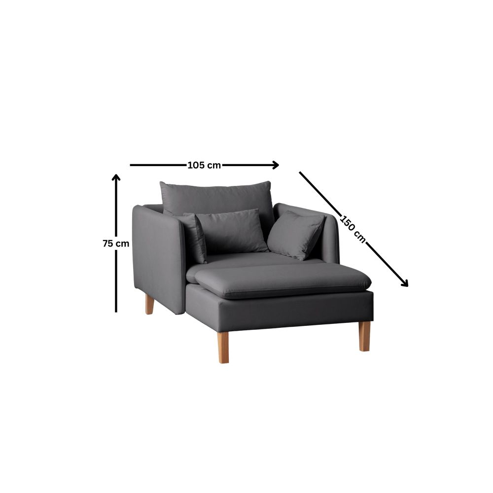 Wing Chair Flexy - Antracitna boja slika 6