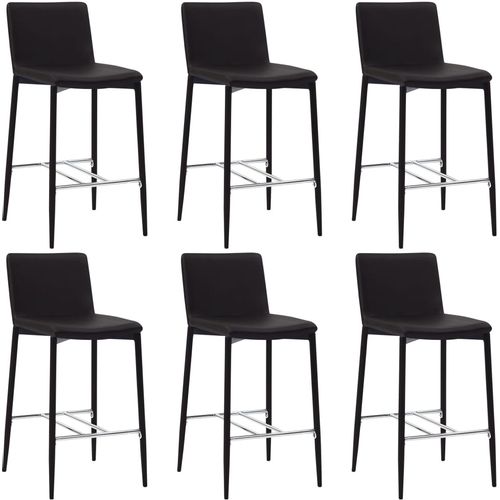 Barski stolci od umjetne kože 6 kom smeđi slika 32