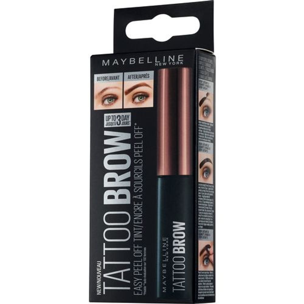 Maybelline New York Tattoo Brow Peel-Off Gel za obrve 3 Dark Brown slika 2