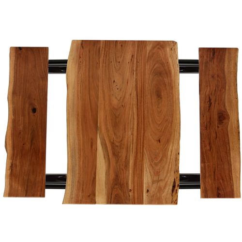 Barski stol s klupama od masivnog bagremovog drva 80x50x107 cm slika 31