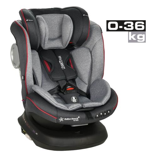 Bebe Stars autosjedalica Levante 360° 0-36kg ISOFIX - Red slika 1