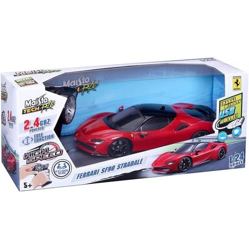 Maisto Automobil 1:24 RC Premium  - Ferrari SF90 Stradaie - 2.4 GHz (USB rechargeable) 82334 slika 1