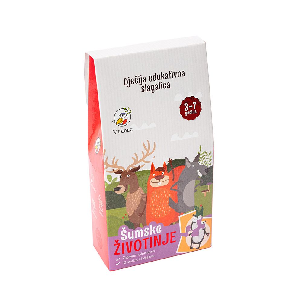 Vrabac Sombra puzle Šumske životinje slika 1