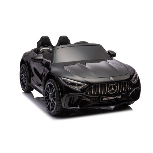 Licencirani auto na akumulator Mercedes AMG SL63  - crni/lakirani slika 1