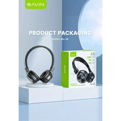 Bavin Wireless slušalice crna slika 2