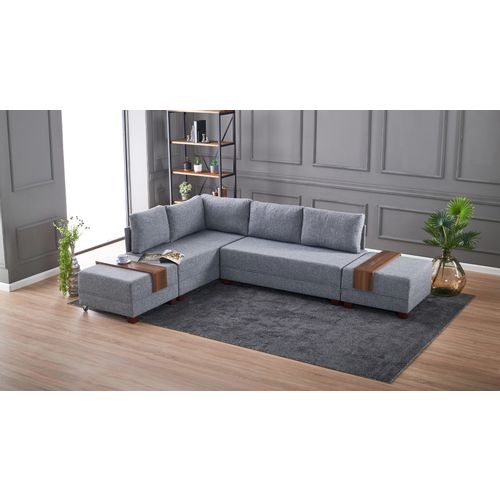 Atelier Del Sofa Fly Ugao Sofa na Razvlačenje Levo - Siva Ugao Sofa-Krevet slika 2