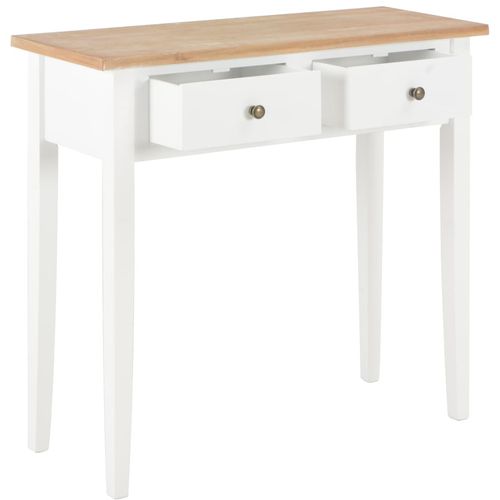 280053 Dressing Console Table White 79x30x74 cm Wood slika 14