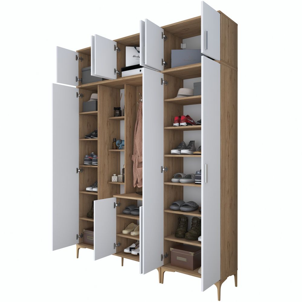 Bijeli Hodnik Ormar EA128 - 2795 Walnut slika 12