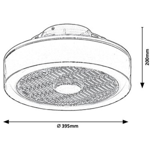 Rabalux Dalfon plafonjera.LED 30W,siva slika 5