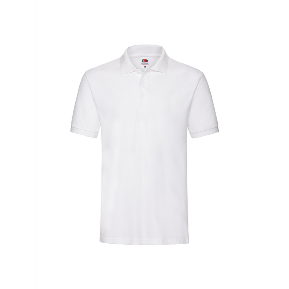 Fruit Of The Loom Polo majica kratkih rukava 170g - Bijela L slika 1