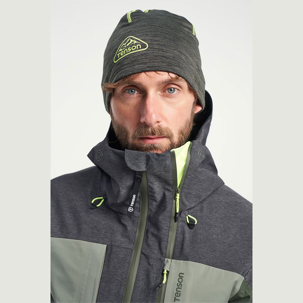 Tenson Kapa Touring Beanie U, Sivo/Zelena slika 1