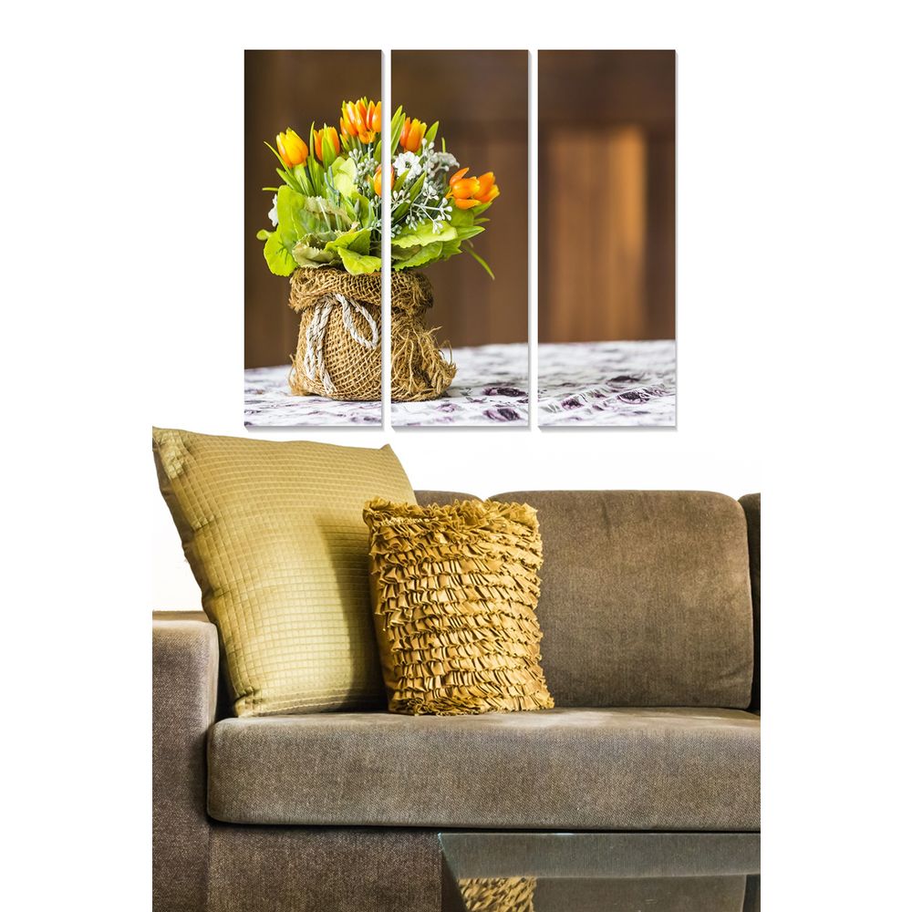 Dekorativna Slika od MDF-a u Više Boja (Set od 3 Komada) - MDF155583701 slika 1