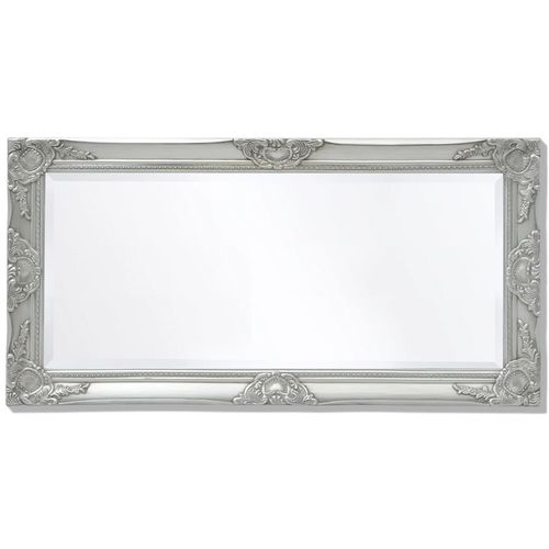 Zidno Ogledalo Barokni stil 100x50 cm Srebrna boja slika 36
