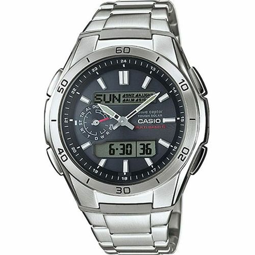 Muški sat Casio WAVE CEPTOR Multiband 6 Tough Solar - Crna, Siva, Srebrna (Ø 43,5 mm) slika 1