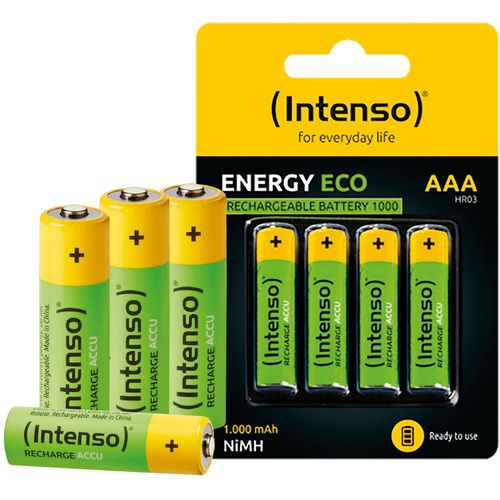 (Intenso) Baterija punjiva AAA / HR03, 1000 mAh, blister 4 kom - AAA / HR03/1000 slika 2