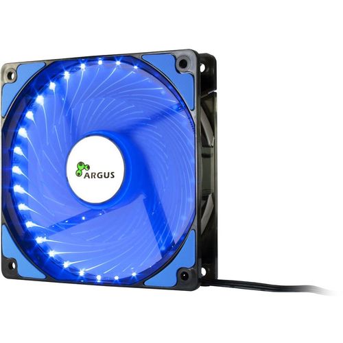 InterTech Fan Argus L-12025 BL, 120mm LED, Blue slika 1