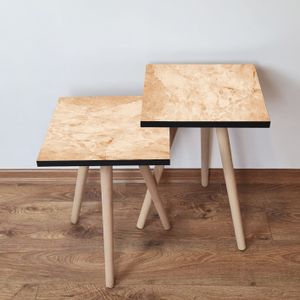 Nesting stolovi 2Shp254 - (2 komada) - boje: bež