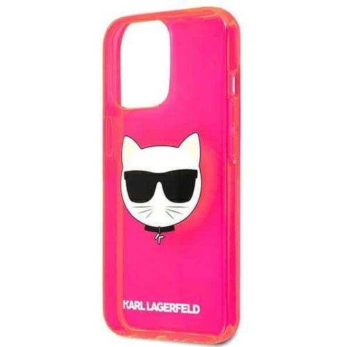 Karl Lagerfeld originalna maska za iPhone 13 Pro Glitter Choupette Fluo slika 6